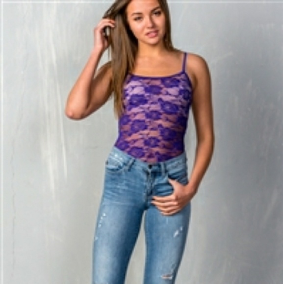 lace see through tank top